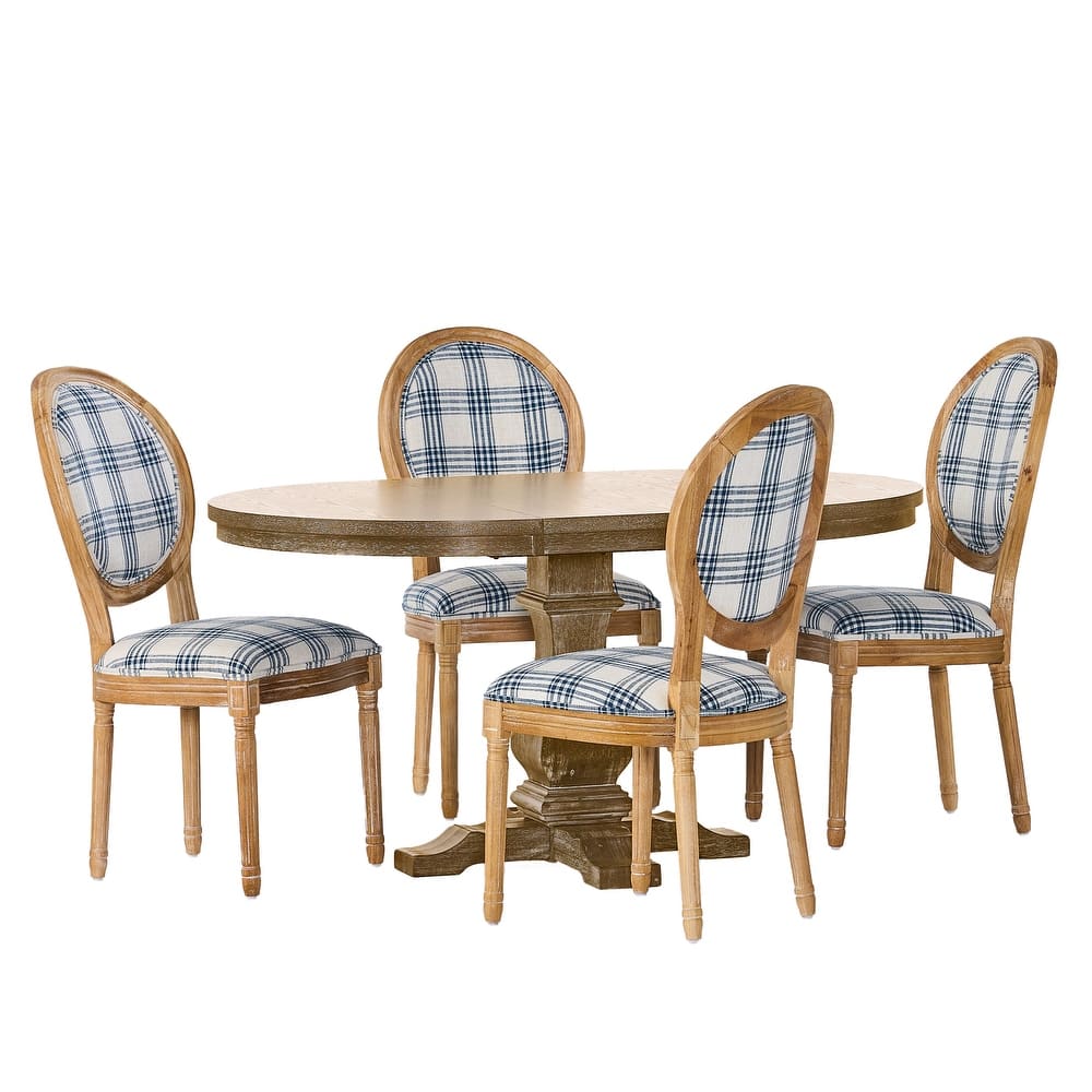 Christopher Knight Home-Dored 5 Piece Dining Set with Extended Dining Table