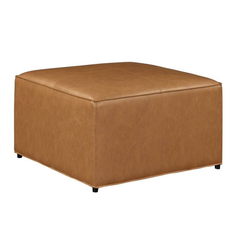 Studio Living Hanson Storage Ottoman in Faux Leather