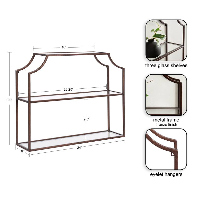 Kate and Laurel Ciel 4-tier Wall Shelf