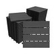 preview thumbnail 10 of 18, Domi 12" x 12" HDPE Plastic Resin Interlocking Deck Tiles, Waterproof Outdoor Patio Flooring with Drainage Design 36-Piece - Grey