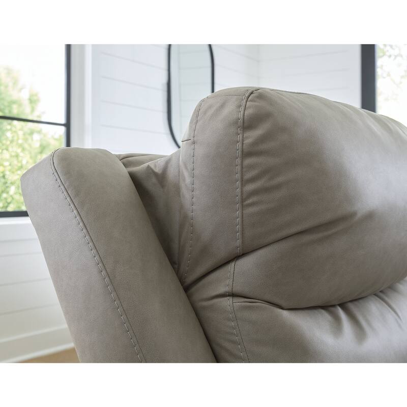 Signature Design by Ashley Brannigan Gray 2-Piece Reclining Loveseat - 80" W x 41" D x 42" H