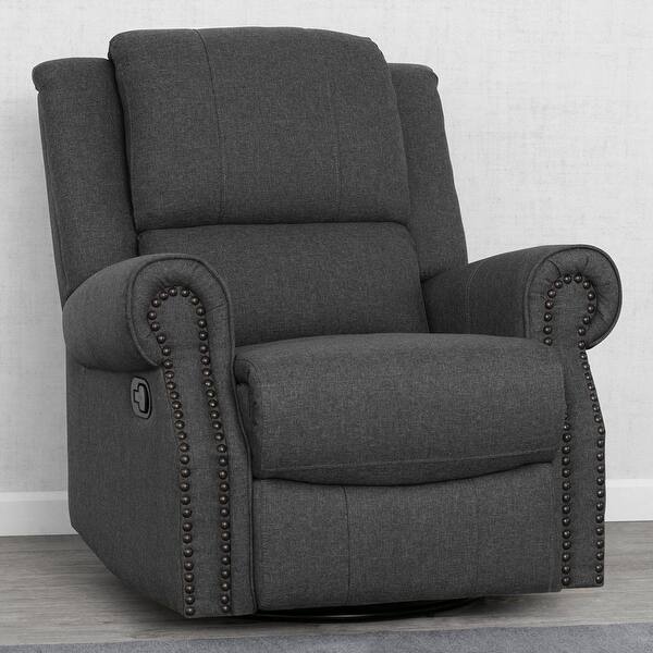 Drake Nursery Glider Swivel Recliner, Charcoal charcoal Bed Bath
