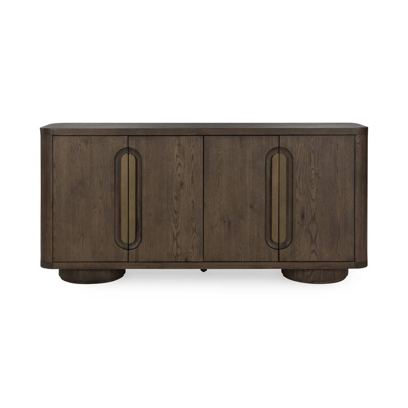 Classic Home Tiber 74" Oak Veneer Buffet Sideboard