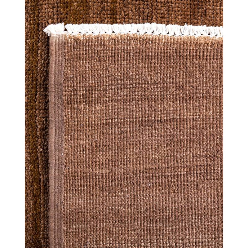 Modern One-of-a-Kind Handmade Area Rug - Beige, 6' 0" x 8' 10" - 6' 0" x 8' 10"