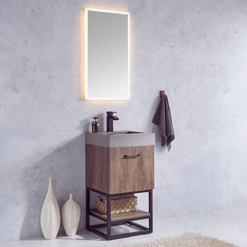 Miseno MV789018B Alistair 18" Free Standing Single Basin Vanity Set