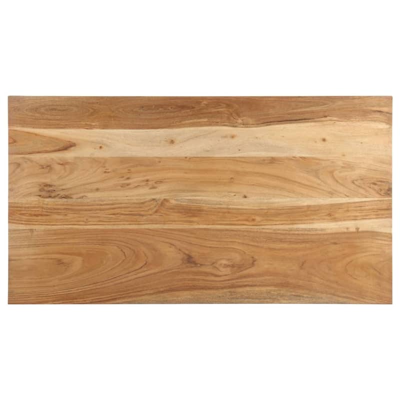 vidaXL Coffee Table 43.3"x23.6"x13.8" Solid Acacia Wood - 43.3" x 23.6" x 13.8"