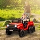 preview thumbnail 19 of 28, 4x4 Ride-On Car for Kids with Remote Control, Music, Lights & Storage Trailer