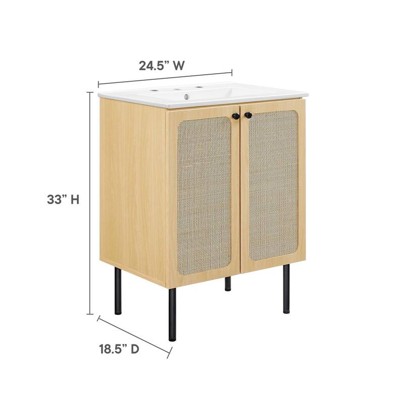 Chaucer 18"/24"/30"/36"/48"Single Basin/48" White Basin Bathroom Vanity