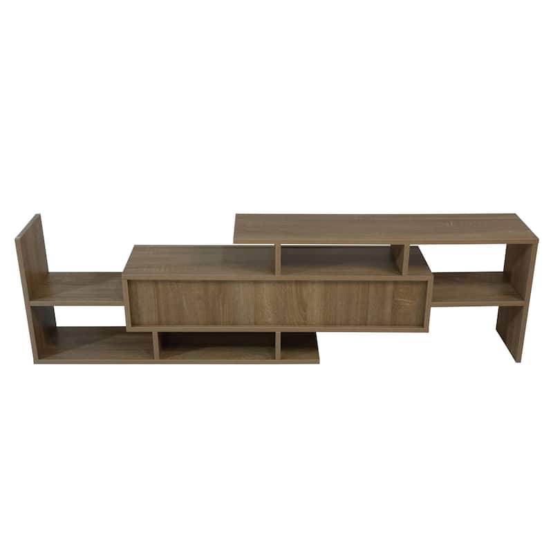 Surrey 60.2'' 2 Pc 1-Drawer Floating TV Stand Media Console with Open Shelves