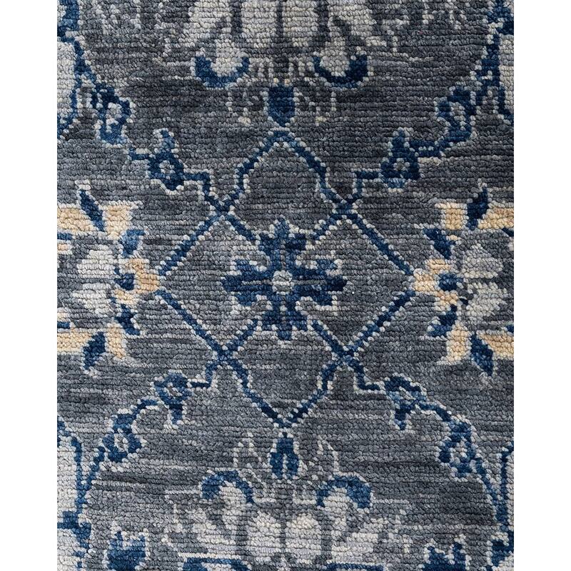 Modern One-of-a-Kind Handmade Area Rug - Gray, 9' 1" x 12' 2" - 9' 1" x 12' 2"