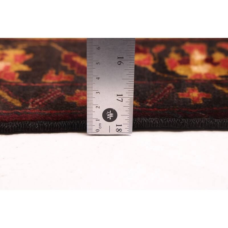 ECARPETGALLERY Hand-knotted Teimani Black Wool Rug - 3'6 x 5'7