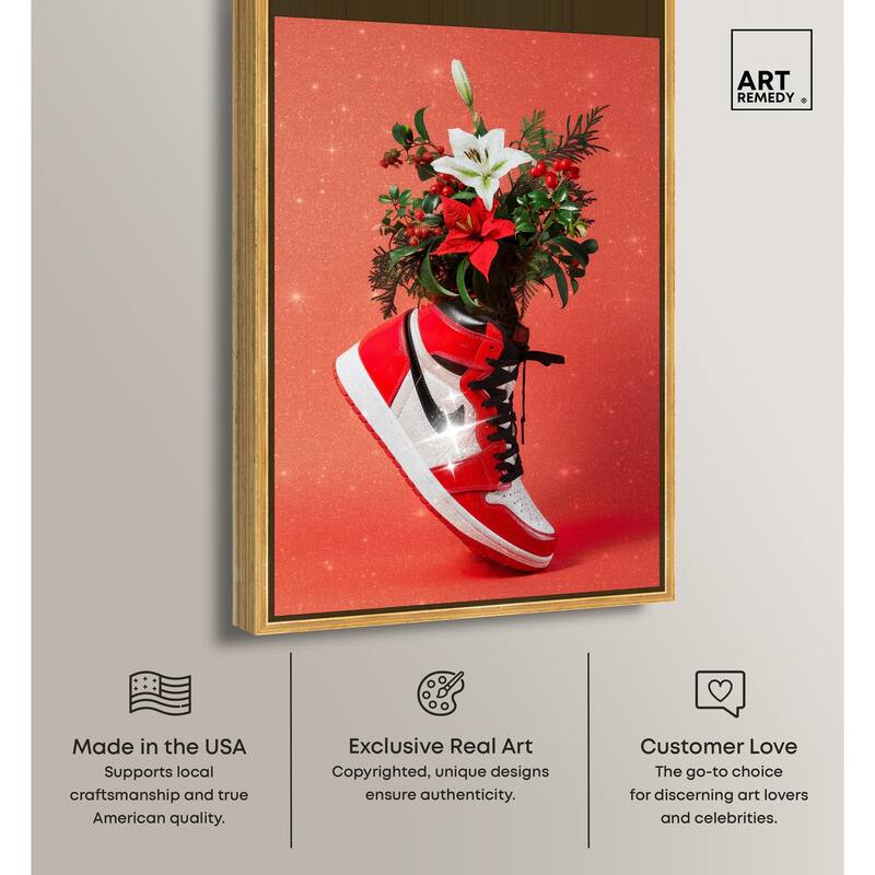 Holiday Sneaker Canvas by Art Remedy