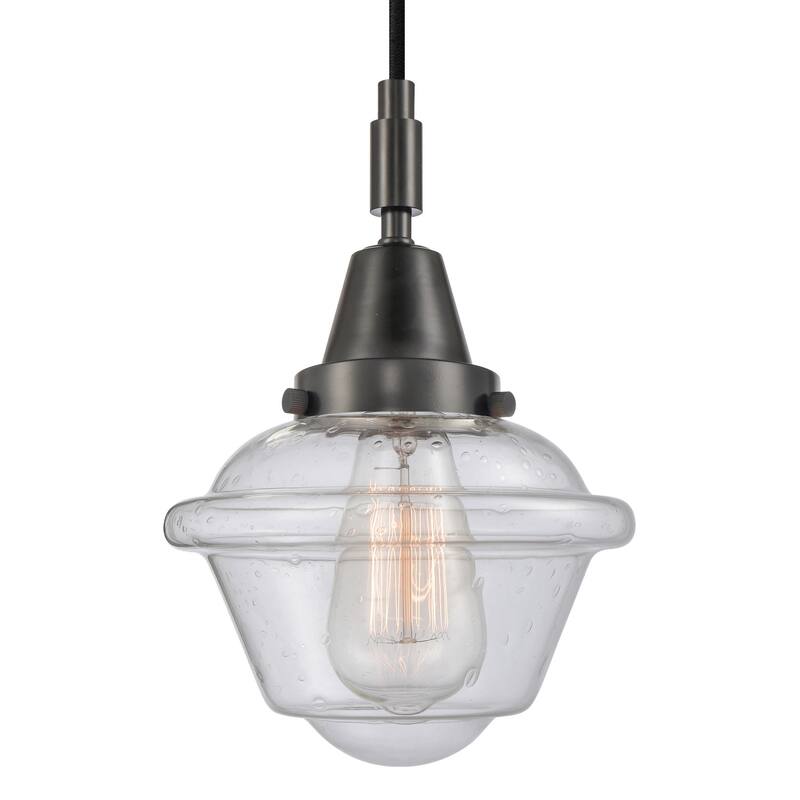Innovations Lighting 447-1P-G534 Oxford 7" Wide Mini Pendant with - Matte Black
