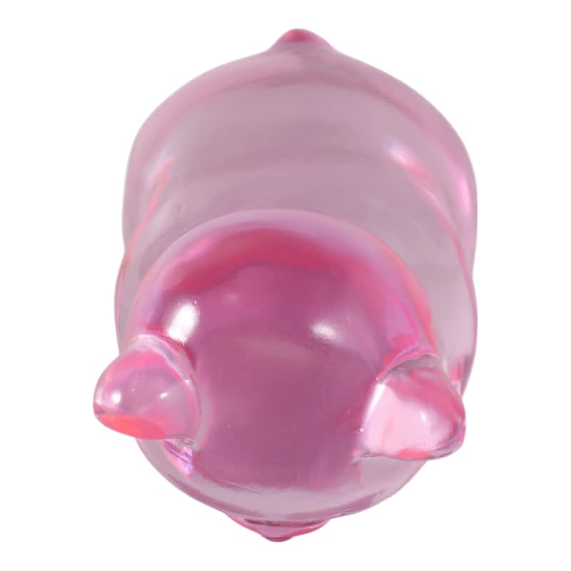 Resin Bear Figurine Boho Decor Bedroom Living Room Office - Pink - 6.75"