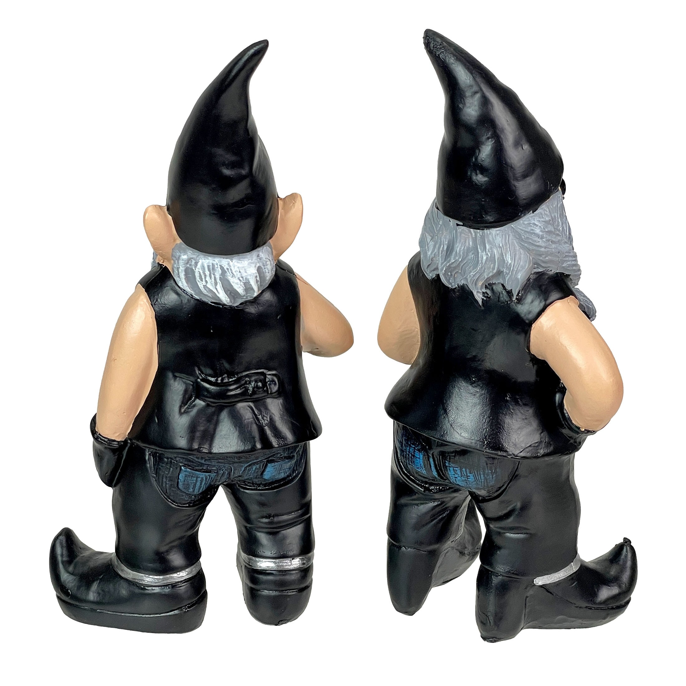 Zeckos Gnoschitt & Gnofun 7.5 Inch Motorcycle Garden Gnome Statues