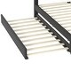 preview thumbnail 18 of 16, 2-Pieces Bedroom Sets,Queen Size Platform Bed w/ Trundle Bed, 2 Drawers,Night Light & USB Charge,Storage Ottoman, Beige