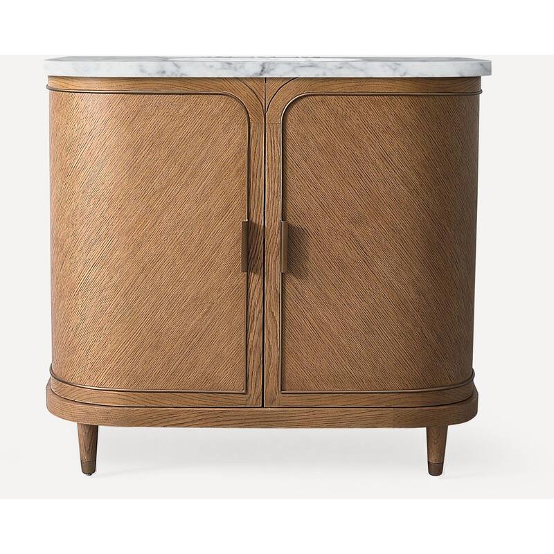 Robern CVRO36 Craft Series 36" Single Free Standing Vanity Cabinet - Aged Brass - Brass Finish