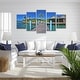 preview thumbnail 2 of 2, Ready2HangArt 'Tropical Pier' 5-Piece Wrapped Canvas Wall Art Set
