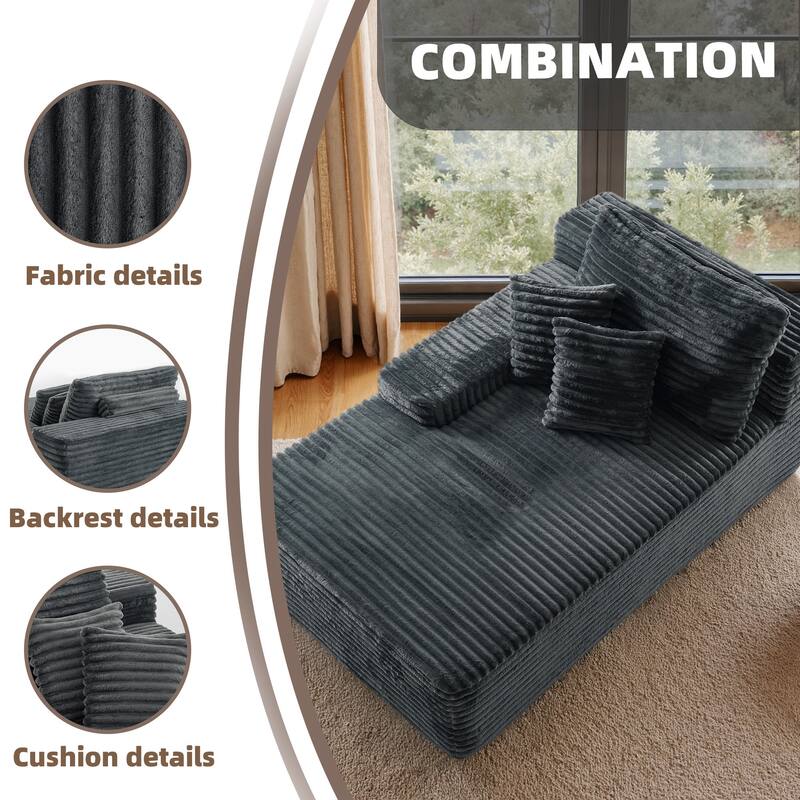 Cathy 41" W No Assembly Required Chaise Lounge