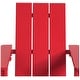 preview thumbnail 12 of 68, Shoreside Kids Outdoor Poly Adirondack Chair with Cup Holder (Set of 2)