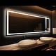 preview thumbnail 13 of 38, KIOTEE LED Mirror Lights Anti-Fog Frameless Bathroom Vanity Mirror in Tempered Glass 84x32