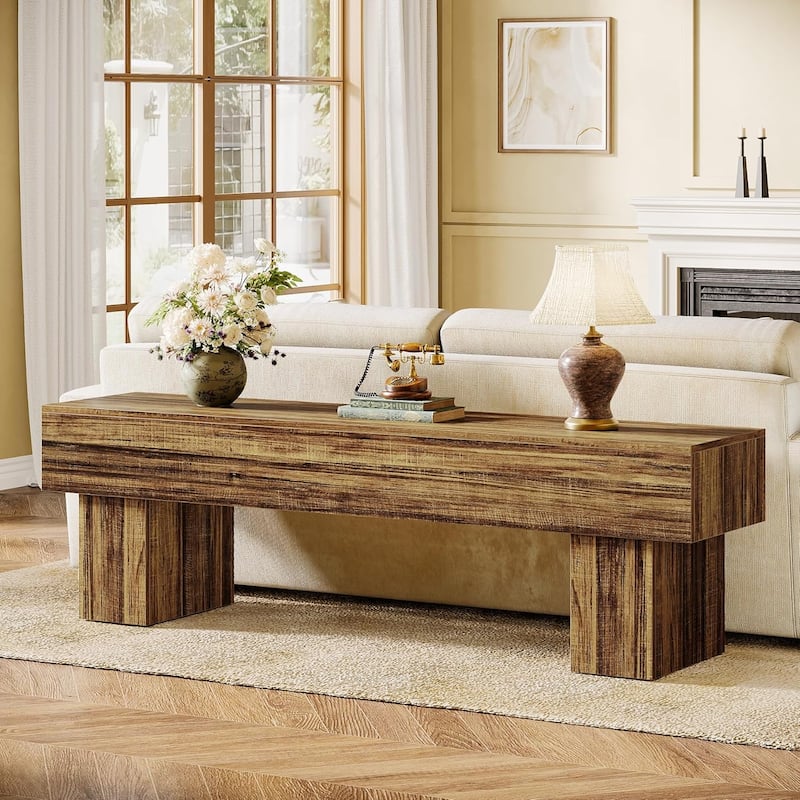 63" TV Stand, Low TV Console Table for 55/60/65 Inches