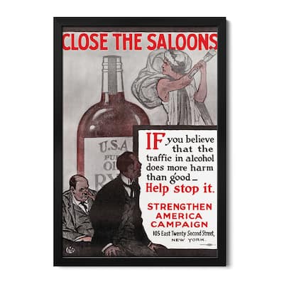 Poster: Prohibition, C1915 Premium Framed Poster by Unknown
