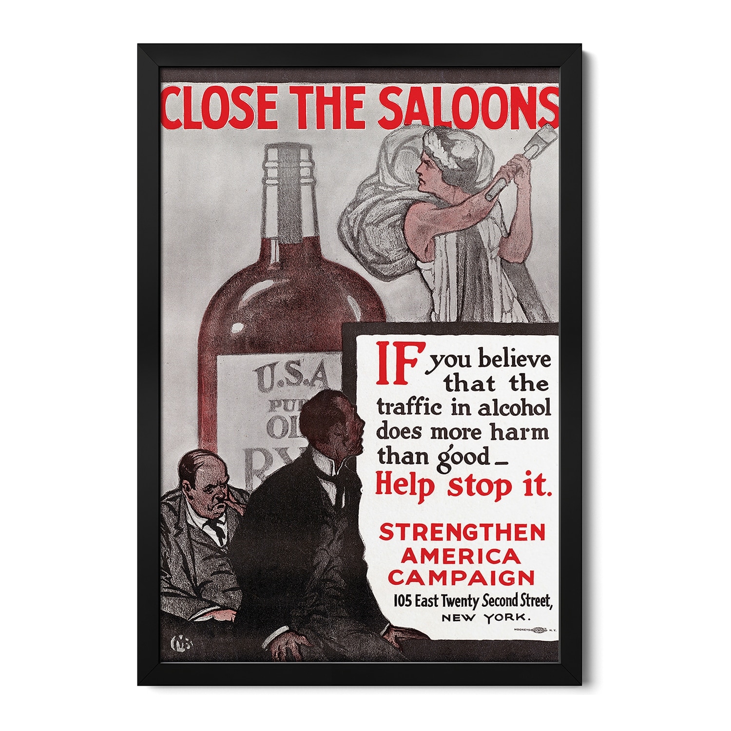 Poster: Prohibition, C1915 Premium Framed Poster by Unknown
