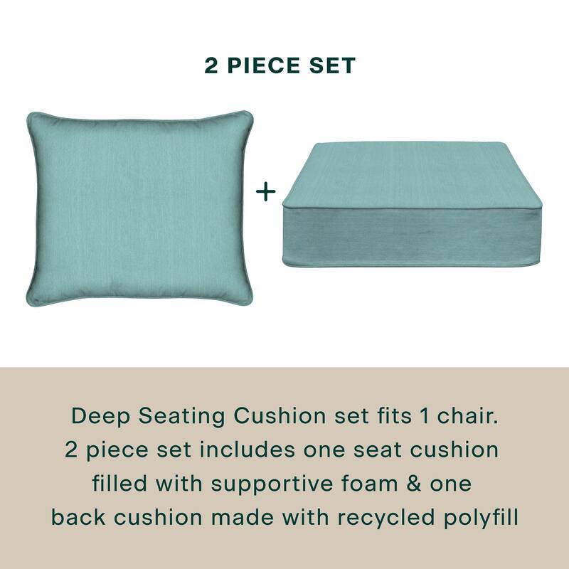 Outdoor Deep Seating Lounge Chair Cushion