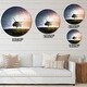 preview thumbnail 4 of 8, Designart 'Single Tree Space Background' Oversized Traditional Wall CLock