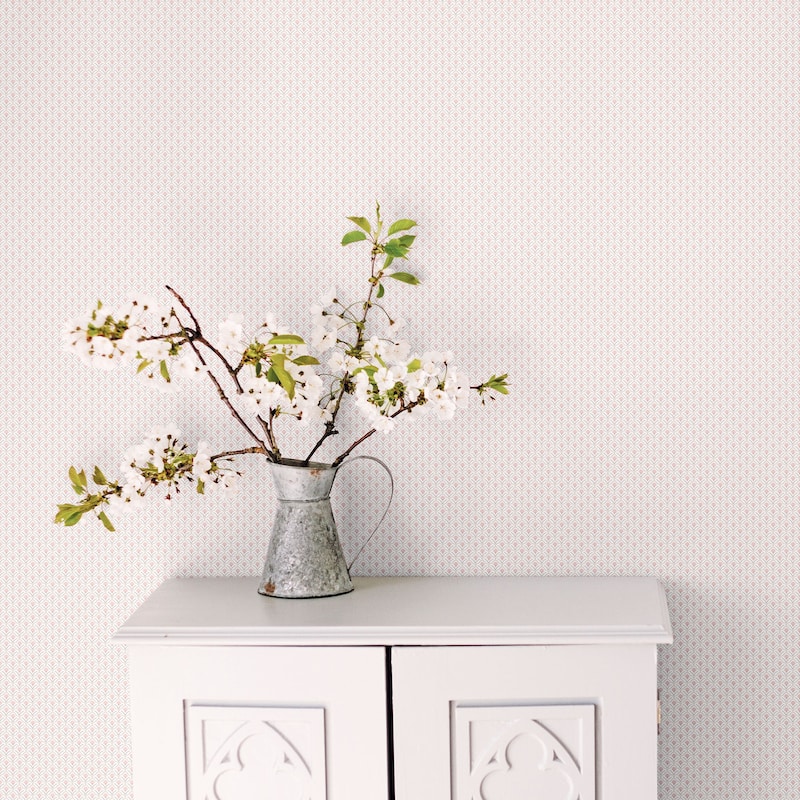 Galerie Wallcoverings Secret Garden Geometric Floral Scallop Non-woven Matte Wallpaper Roll