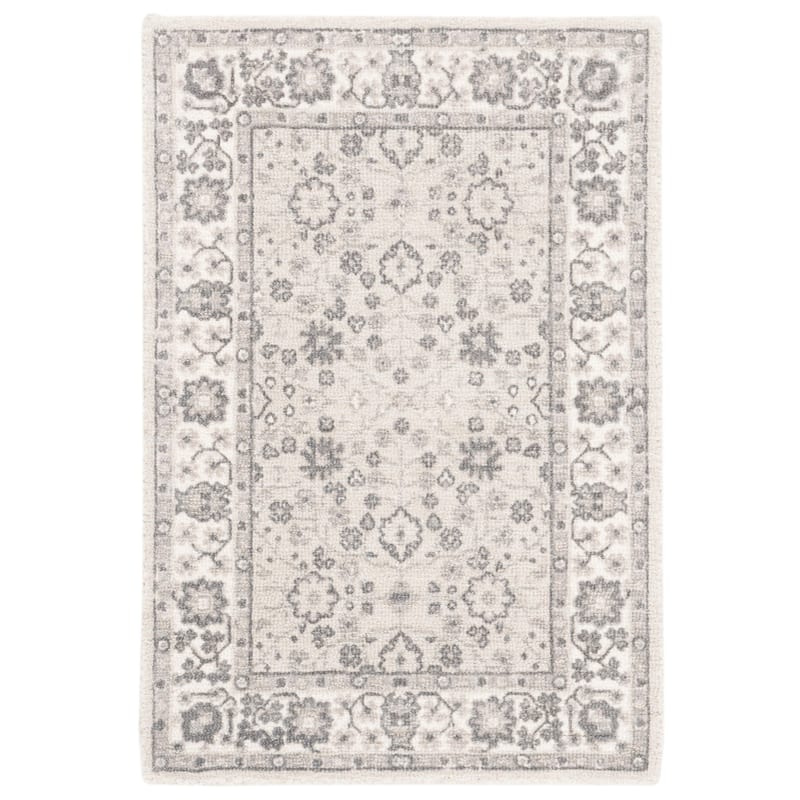 SAFAVIEH Handmade Restoration Vintage Boho Cayetana Oriental Wool Rug - 2' x 3' - Ivory/Silver