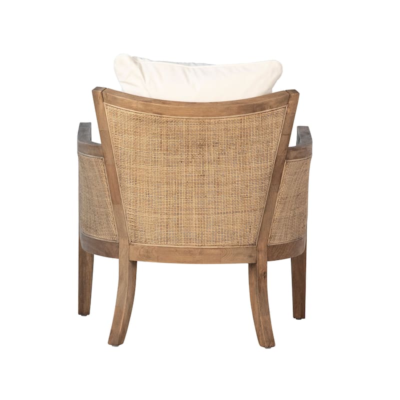 Lakeview Cotton Blend Upholstered Occasional Chair, Off-White