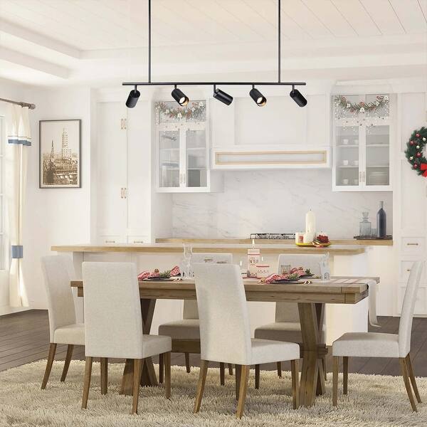 slide 2 of 45, 5 - Light Modern Adjustable Metal Linear Spot Tracking Pendant Light