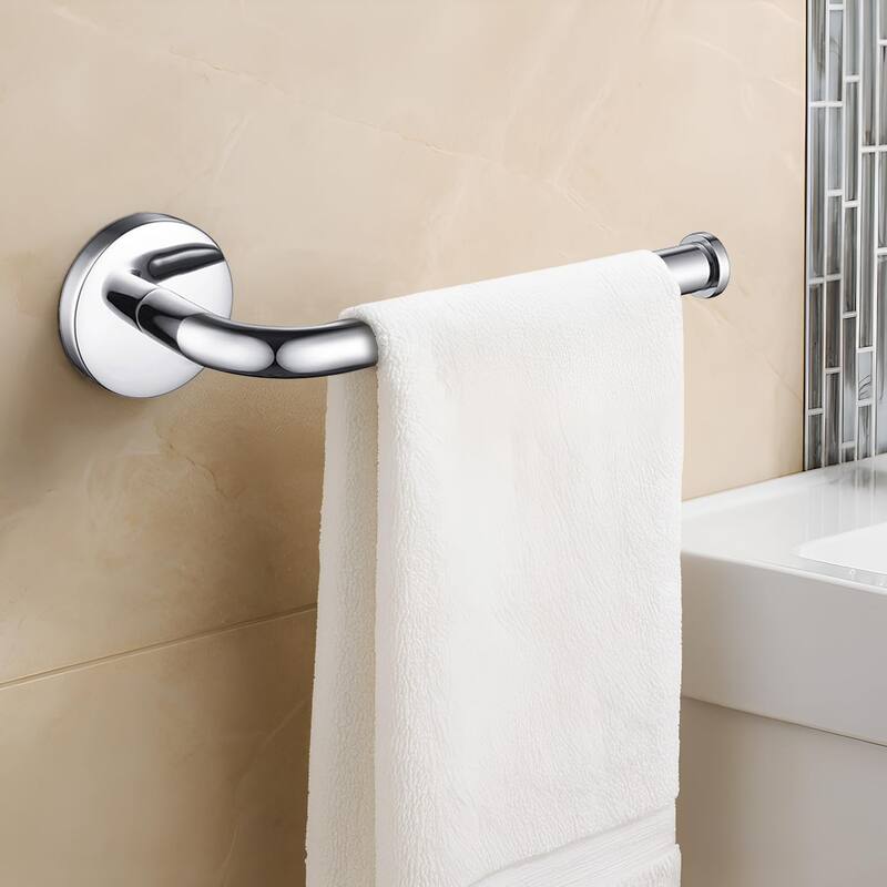 Blossom Solid Towel Bar Holder, Wall Mounted Bathroom Accessory - 8'3" x 11'