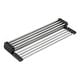 preview thumbnail 1 of 4, Ruvati Stainless Steel and Silicone Foldable Drying Rack for Workstation Sinks Dish Mat Trivet - - Silver