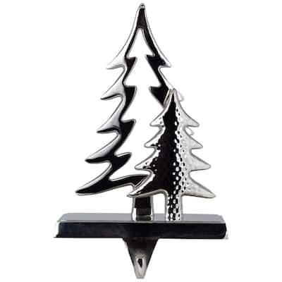 Double Pine Tree Christmas Stocking Holder - 7"