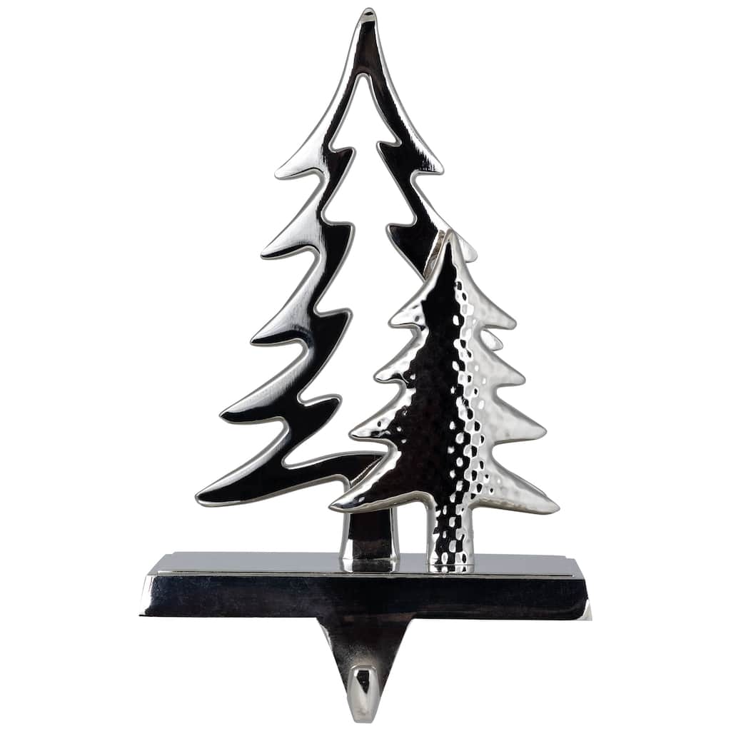 Double Pine Tree Christmas Stocking Holder - 7"