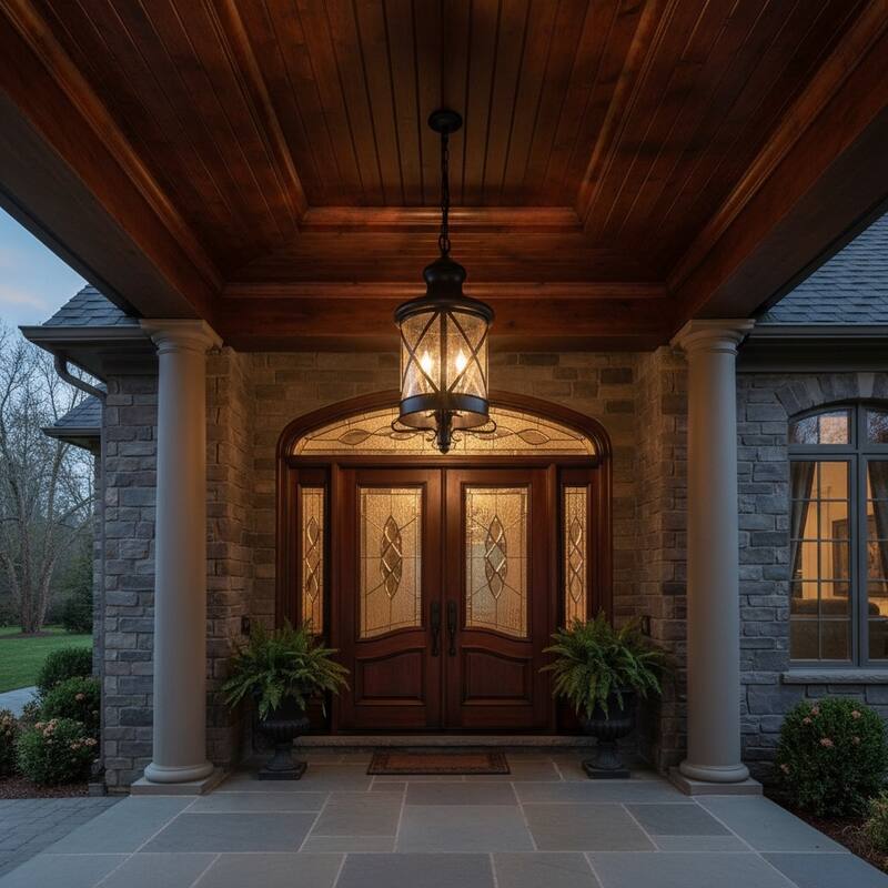 Taysom 3 Light Exterior Hanging Light in Oil Rubbed Bronze