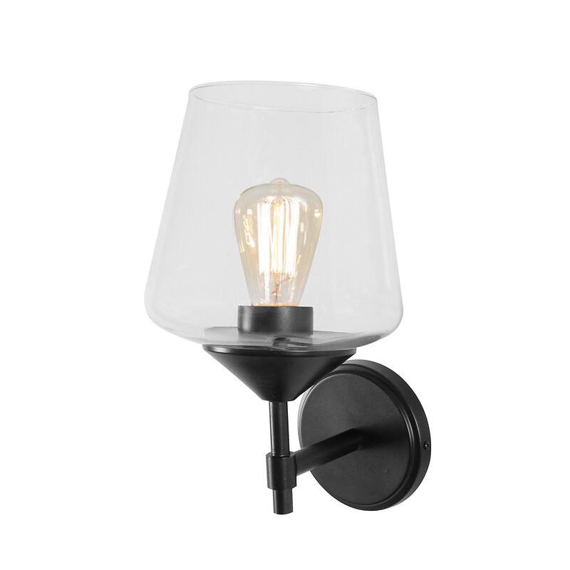 Industrial 1-Light Wall Sconce - 9.0"L x 8.0"W x 14.3"H
