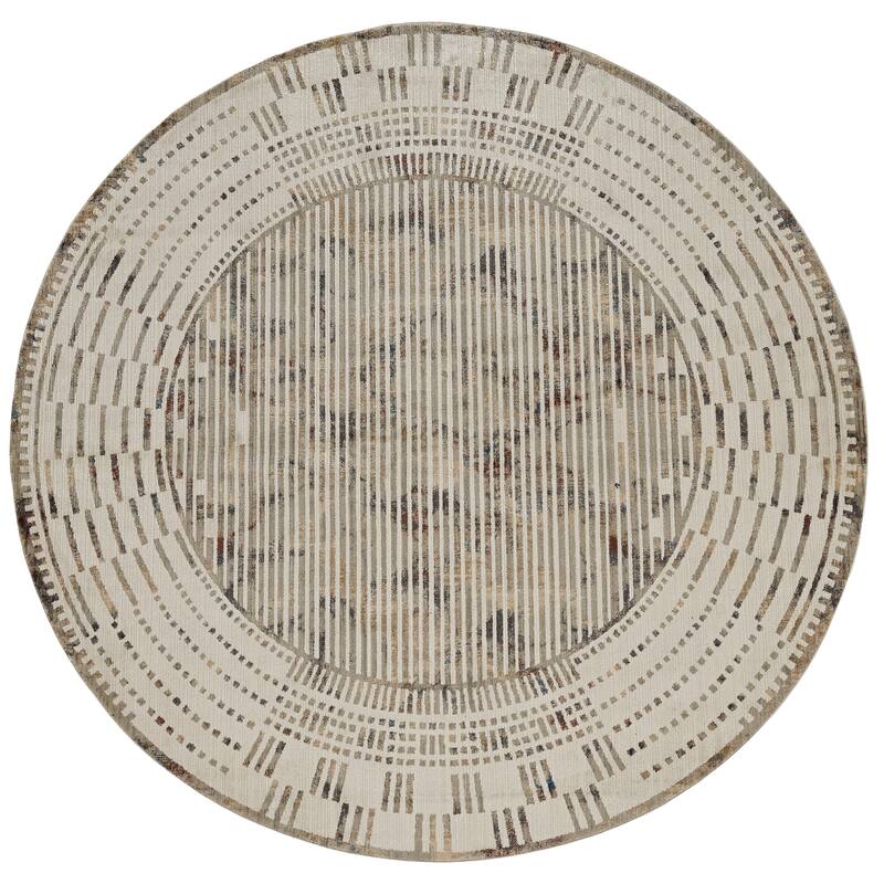 The Gray Barn Kate Modern Bohemian Area Rug - 8' Round