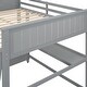 preview thumbnail 13 of 53, Full size Loft Bed with Desk,Multifunctional Wooden Loft Bed with Shelves