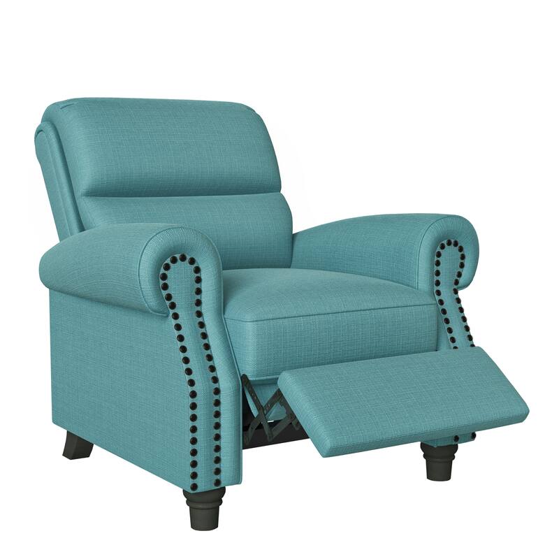 Copper Grove Jessie Linen Push-back Recliner Chair