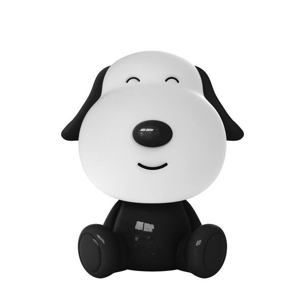 slide 2 of 6, Lumi Pals Kid's Table lamp/ night light Sitting Doggy Black/White