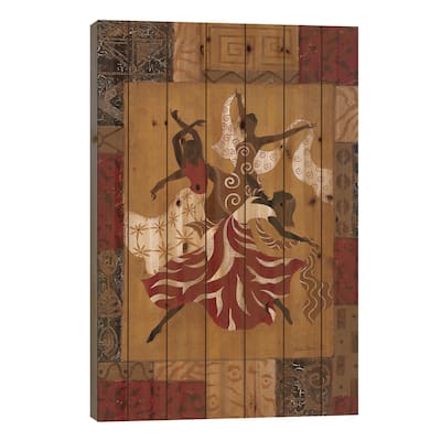 Rejoice II Print On Wood by Jane Carroll - Multi-Color