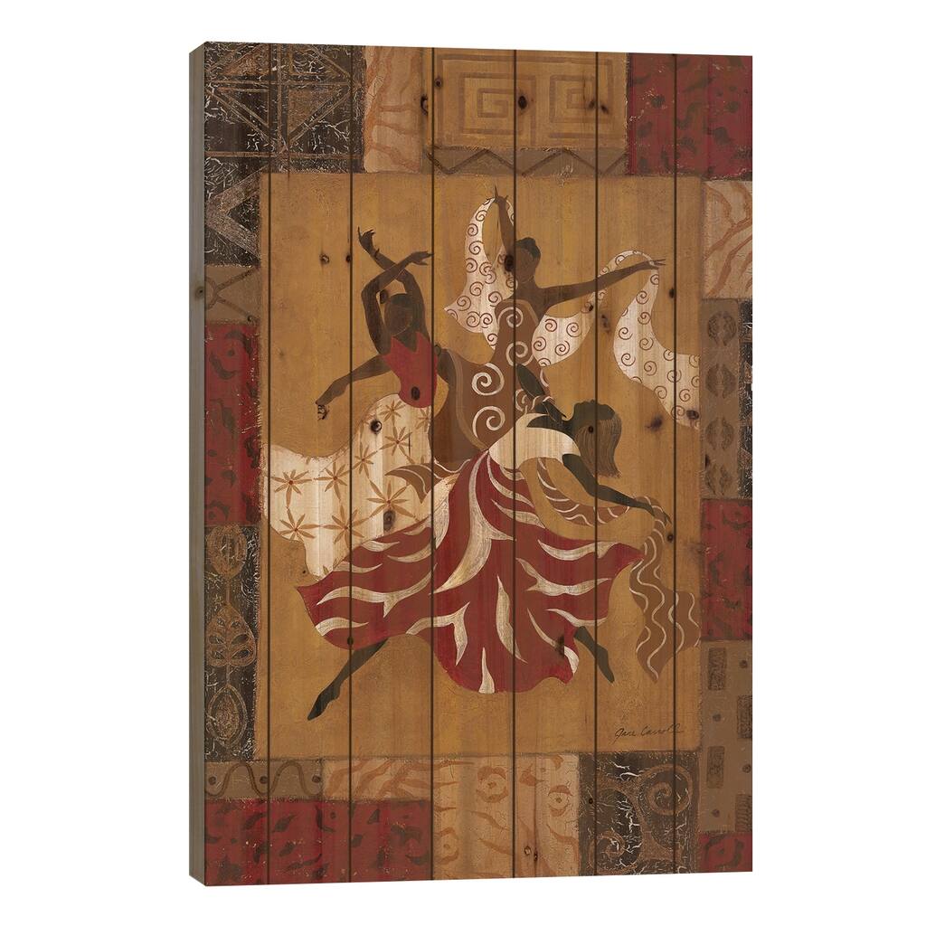Rejoice II Print On Wood by Jane Carroll - Multi-Color