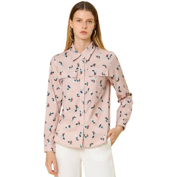 Shop Women S Casual Abstract Geometric Print Long Sleeves Point