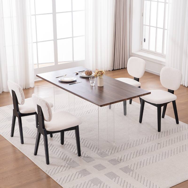 Set of 2/4/6 Mid-Century Modern Upholstered Dining Chairs