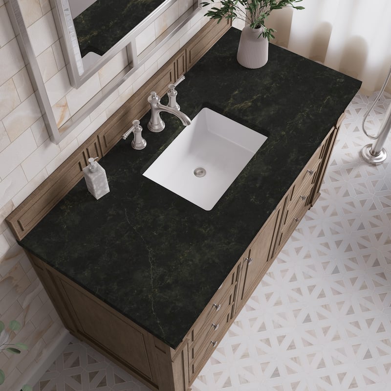James Martin Vanities Bristol 48" Single Vanity, Whitewashed Walnut - Phantome Eclos