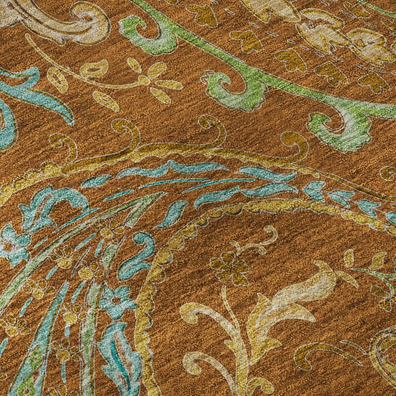 Premium Washable Super Soft Traditional Paisley Mayfield Rug